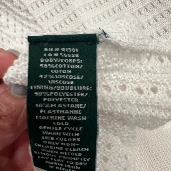 NWOT Ralph Lauren White Dress - Picture 11 of 11